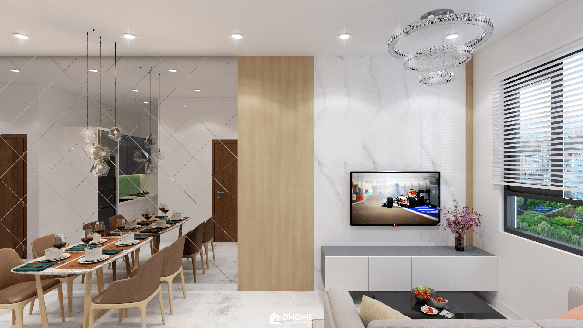 Thiết kế thi công nội thất căn hộ mẫu Marina Tower, Xã Vĩnh Phú, TX Thuận An, Tỉnh Bình Dương