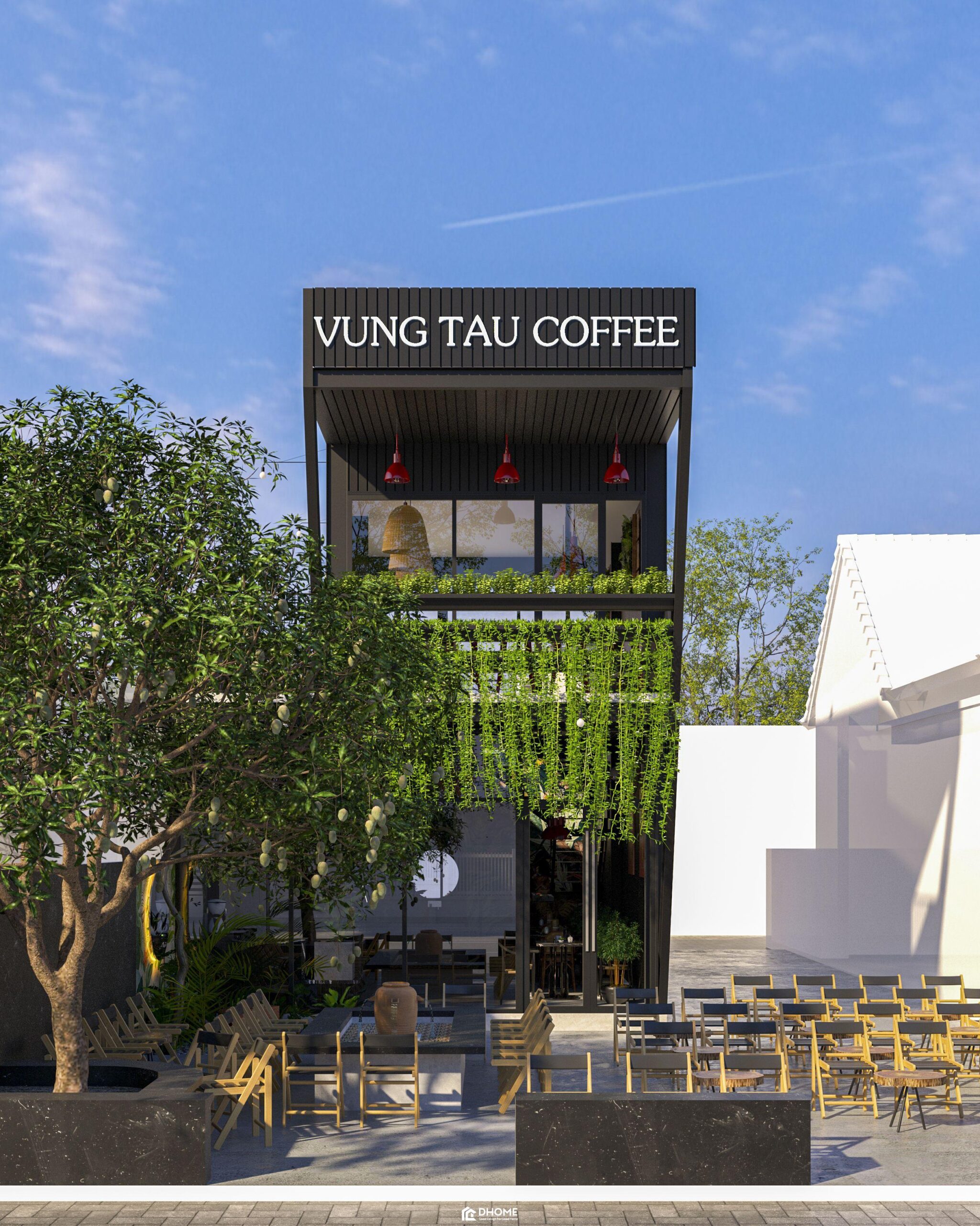 Thiết kế thi công trọn gói cafe mr Tân – Phú Mỹ BRVT