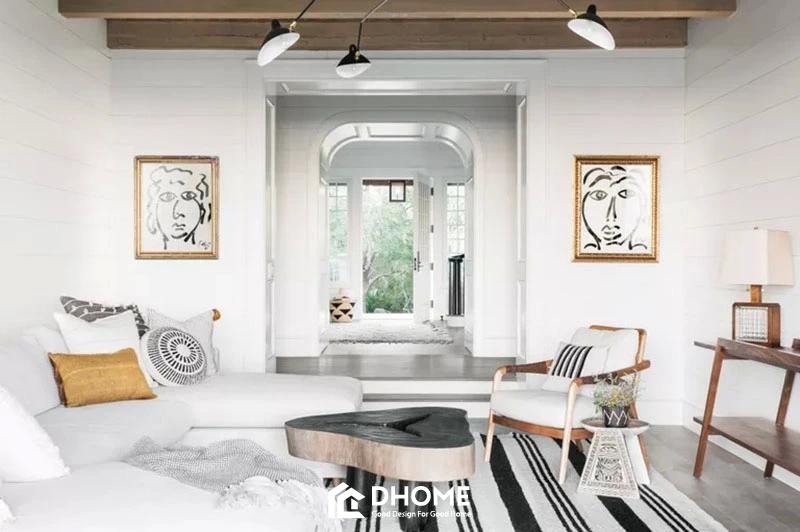 Ưu tiên nội thất đường cong giúp không gian thoáng đãng hơn
