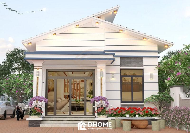 Nhà cấp 4 mái lệch
