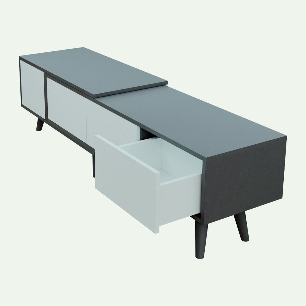 Kệ tivi điều chỉnh kích thước 165 - 200 cm DH18.04 – góc nhìn 2