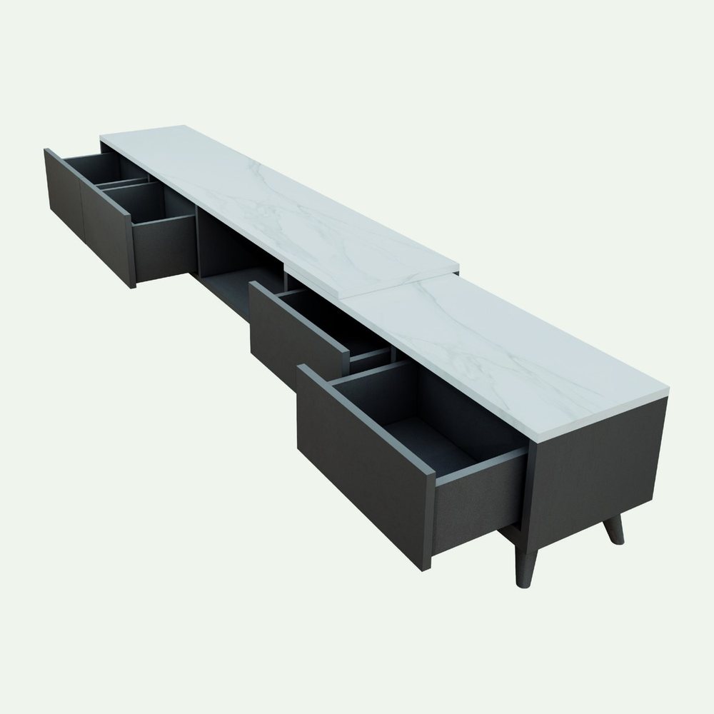 Kệ tivi điều chỉnh kích thước 170 - 220 cm DH18.02 – góc nhìn 2