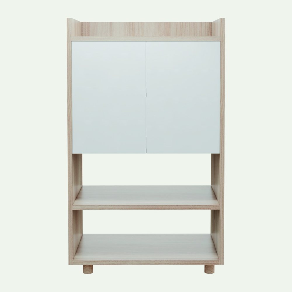 Tủ giày 2 cánh có kệ mở dưới DH14.01