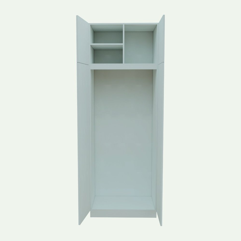 Tủ quần áo 2 cánh có tủ nóc 230 cm DH23.03