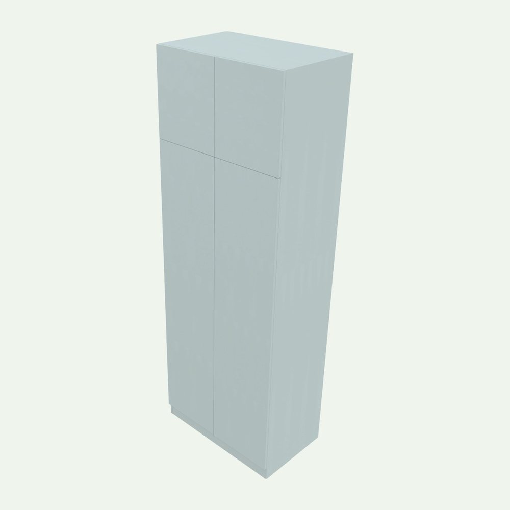 Tủ quần áo 2 cánh có tủ nóc 230 cm DH23.03 – góc nhìn 2