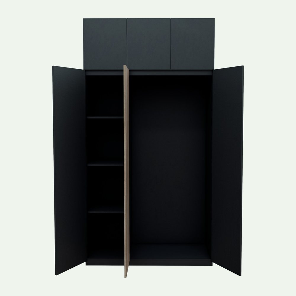 Tủ quần áo 3 cánh có tủ nóc 230 cm DH23.07
