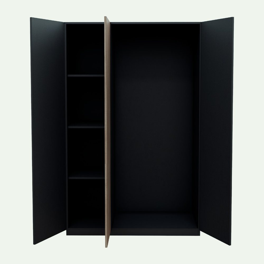 Tủ quần áo 3 cánh phối màu 190 cm DH23.06